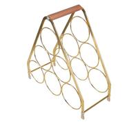 LAIOUSN Élégant casier à vin avec base antidérapante - Décoration de placard - Texture fer - Convient pour la cuisine ou les fêtes