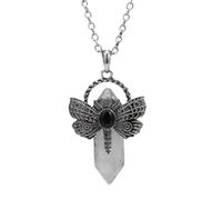 LAIOUSN Élégant collier en cristaux avec pendentif libellules pour ceux qui aiment les bijoux uniques et inspirent la nature, taille unique, Comme décrit, Comme décrit.