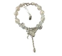 LAIOUSN Élégante femme avec papillon complexe et perles pour les amoureux de la nature et les créateurs de tendances, taille unique, Résine, Pas de gemme