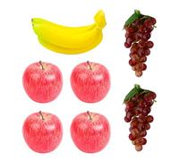 LAIOUSN Ensemble de fruits de simulation vibrants pour Noël, Thanksgiving, fêtes prénatales et accessoires de studio photo, décorations de table de Thanksgiving