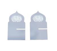 LAIOUSN Ensemble de plateaux délicats en acrylique pour fête de l'Aïd, collations, fruits, biscuits, présentation, petits articles