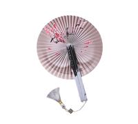 LAIOUSN Éventails pliables ronds pour intérieur et extérieur, événements de voyage et décoration d'intérieur, en plastique + papier