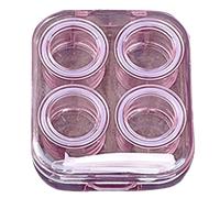 LAIOUSN Kits de lentilles pratiques avec couvercle anti-torsion et porte-lentilles pour un style de vie occupé et des kits de lentilles à changement rapide, a