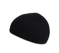 LAIOUSN Kufi Namaz Chapeau de prière en tricot pour homme Motif tête de mort traditionnel Kufi saoudien, Noir , Taille unique