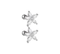 LAIOUSN Lot de 2 piercings de corps accrocheurs avec motif géométrique en acier inoxydable contemporain, bijoux de corps polis, One Size, Comme décrit, Comme décrit.