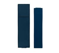 LAIOUSN Lot de 2 trousses à crayons réglables avec bande élastique multifonction en cuir pour couverture rigide pour journal intime, planificateur, bande élastique pour ordinateurs portables, bleu