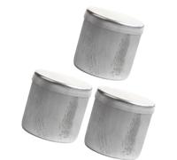 LAIOUSN Lot de 3 boîtes de rangement en aluminium pour échantillons de laboratoire, utilisation sur le terrain, bocaux pour la conservation d'échantillons de laboratoire