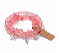 LAIOUSN Lot de 3 bracelets élégants irréguliers en forme d'étoile et de lune pour une tenue décontractée ou une fête, longueur réglable, taille unique, Comme décrit
