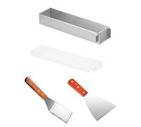 LAIOUSN Lot de 3 moules rectangulaires à tiramisu avec panneau amovible et spatule incluse pour boulangers maison Tiramisu avec spatule multifonction pour dessert, cheesecakes