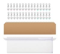 LAIOUSN Lot de 30 porte-clés bénédiction perle en alliage pour femmes enfants pendentif porte-bonheur Noël anniversaire ami porte-clés en vrac pour voiture homme