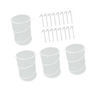 LAIOUSN Lot de 4 couvertures de jardin à installation rapide avec cadre en acier renforcé de 33 cm de diamètre - Protection pour plantes avec cadre en acier