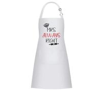 LAIOUSN Mr & Mrs Design Tabliers de cuisine en mélange de polyester avec attaches réglables à la taille et protections contre les déversements Ensemble de vêtements de cuisine Tablier de cuisine pour