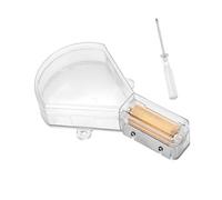 LAIOUSN Outil de revêtement de bordure en cuir en forme d'éventail pour ceintures, chaussures, sacs, travaux manuels et projets de restauration, outil de revêtement de bordure en métal