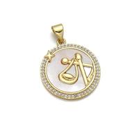LAIOUSN Pendentifs constellations en laiton faits à la main pour accessoires de mode pendentif astrologie, taille unique, Comme décrit, Comme décrit.