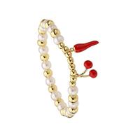 LAIOUSN Perles de fruits délicates confortables et élastiques pour poignet - Texture cuivre - Convient pour les chercheurs de bijoux individuels, taille unique, Comme décrit