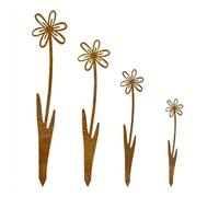 LAIOUSN Piquet de fleurs traditionnel en fer résistant aux intempéries et art de la cour de vacances pour une utilisation facile en extérieur durable