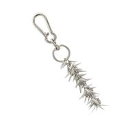 LAIOUSN Porte-clés gothique complexe en alliage avec pointes d'épines - Décoration d'inspiration punk pour un usage quotidien