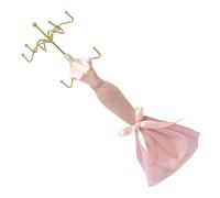 LAIOUSN Présentoir à bijoux compact avec cadre en résine et bras en tissu pour une présentation sécurisée des colliers, boucles d'oreilles, colliers, bijoux de maison