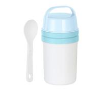 LAIOUSN Récipient 2 en 1 pour céréales et yaourts - 800 ml - Facile à transporter - Passe au lave-vaisselle - Anti-fuite