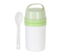 LAIOUSN Récipient 2 en 1 pour céréales et yaourts - 800 ml - Facile à transporter - Passe au lave-vaisselle - Anti-fuite