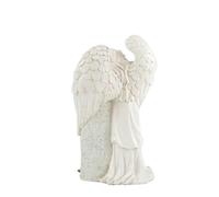 LAIOUSN Sculpture en résine faite à la main pour cimetière - Figurine patron détaillée - Sculpture en résine pour jardins - Respectueux de l'environnement - Statue d'ange d'extérieur