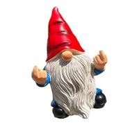 LAIOUSN Sculpture naine amusante en résine pour décoration de jardin en plein air, œuvre d'art résistante aux intempéries, parfaite pour jardin, pelouse, paysage, décoration de patio fantaisiste