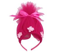LAIOUSN Serre-tête en tulle pour enfants avec nœud et fleur - Accessoire de jeu de rôle - Accessoire de conte de fées