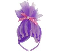 LAIOUSN Serre-tête en tulle pour enfants avec nœud et fleur - Accessoire de jeu de rôle - Accessoire de conte de fées
