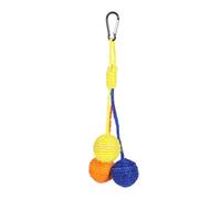 LAIOUSN Sphère en sisal à suspendre pour chats - Favorise le jeu interactif et la santé - Chats interactifs naturels colorés pour l'intérieur