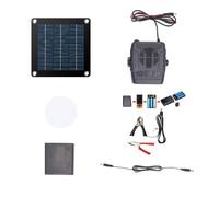 LAIOUSN Structure de chauffage solaire transportable avec sécurité de sortie USB Exemplaire pour terrains serres enclos animaux domestiques ABS équipement de chauffage extérieur