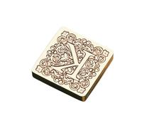 LAIOUSN Tampon ciré en laiton pour sceau de lettres anglaises - Tête en laiton pour décoration de scrapbooking