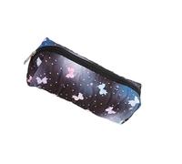 LAIOUSN Trousse à crayons de grande capacité avec nœud et compartiment spacieux, trousse de maquillage de voyage pour étudiantes et femmes, trousse de voyage multifonction en tissu, Noir , Beauté de