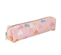 LAIOUSN Trousse à crayons en cuir résistant à l'eau avec fermeture éclair pour étudiants, adultes, enfants, a