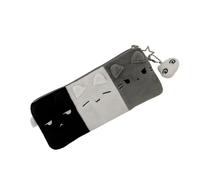 LAIOUSN Trousse à crayons en peluche inspirée des chatons à double compartiment, pochette à crayons avec fermeture éclair pour adultes et étudiants