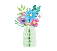 LAIOUSN Vase en papier tridimensionnel pour table de cheminée, centres de table, réceptions de mariage, décoration de fête de mariage