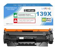 LAIPENG 139X W1390X ( 139A W1390A ) Toner Cartouche [avec Puce] Compatible pour HP Laserjet Pro 3002dw 3002dn MFP 3102fdn 3102fdw Imprimante Haute Capacité 4000 Pages （Noir x 1）