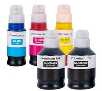 LAIPENG GI-50 GI50 Encre Compatible avec Canon PIXMA GM2050 GM4050 G5050 | 5-Multipack Compatible avec Canon PIXMA G6050 G7050 Imprimante (Noir*2/Cyan/Magenta/Jaune)