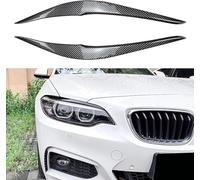 LAIQYRW Voiture Phares Sourcils pour BMW 2 Series F22 F23 M Sport 2015-2019 Kit de Carrosserie de Paupière de Sourcil de Phare de Voiture,A/Carbon Fiber Look