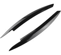 LAIQYRW Voiture Phares Sourcils pour Golf 6 VI MK6 GTI GTR GTD 2008-2013 Kit de Carrosserie de Paupière de Sourcil de Phare de Voiture,B/Carbon Fiber Black.