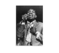 LAIRIBA Affiche de décoration de chambre style aquarelle The Famous Singer Otis_Redding Sings The Oil Painting Style 30 x 45 cm