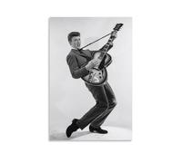 LAIRIBA Poster rétro sur toile de la France Johnny_Hallyday 50 x 75 cm sans cadre