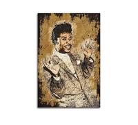 LAIRIBA Poster rétro sur toile sans cadre Motif chanteur de rock Little_Richard 30 x 45 cm