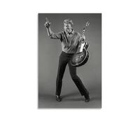 LAIRIBA Poster sur toile Johnny_Hallyday de Johnny_Hallyday - 40 x 60 cm - Sans cadre