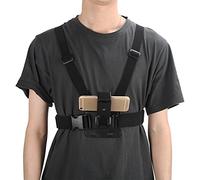 Lairun Harnais de Fixation de Poitrine Réglable pour Téléphone Portable de Caméra de Sport, Support de Sangle de Harnais Stable pour les Sports de Plein Air, Support de Fixation de Fixation