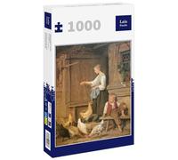 Lais Puzzle Albert Anker - Fille nourrissant Les Poules 1000 pièces