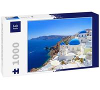 Lais Puzzle Architecture Blanche du Village d'Oia sur l'île de Santorin, Grèce 1000 pièces