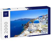 Lais Puzzle Architecture Blanche du Village d'Oia sur l'île de Santorin, Grèce 2000 pièces