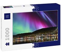 Lais Puzzle Bergen Norvège avec aurores boréales 1000 pièces