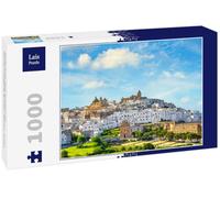Lais Puzzle Blancheur de la Ville d'Ostuni au Coucher du Soleil, Brindisi, Pouilles, Italie. 1000 pièces