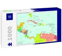 Lais Puzzle Carte de l'Amérique Centrale et des Caraïbes 1000 pièces